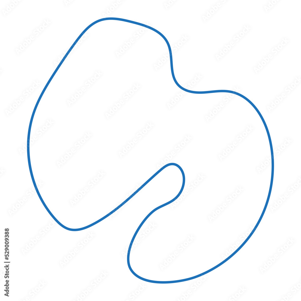 abstract modern line blob shape abstract modern line blob shape