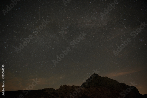 night sky above agordo photo