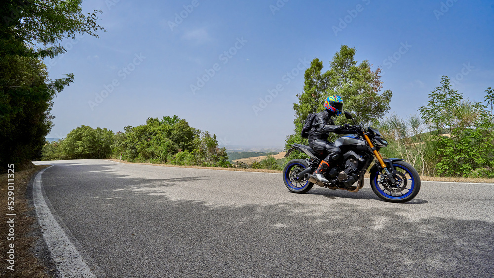 motorcycle on the road