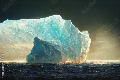 Valokuvatapetti Large iceberg floating in the Southern Ocean