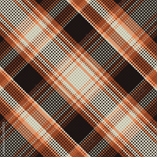 Tartan or plaid halloween color pattern.
