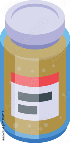 Wax bottle icon isometric vector. Aroma spa. Decoration paraffin