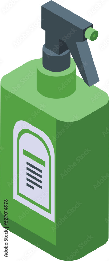 Spray care icon isometric vector. Face beauty. Cosmetic gel Spray care icon isometric vector. Face beauty. Cosmetic gel