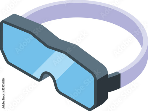 Painter glasses icon isometric vector. Paint spray. Car gun