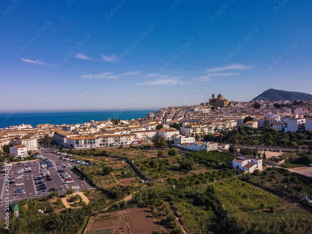 Altea view Mediterranea sea Alicante