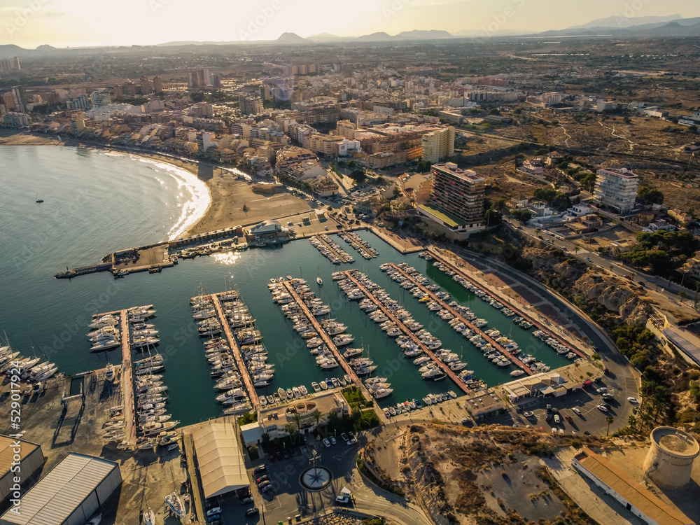 Campello, Illeta del Banyets Alicante Spain  Mediterranea sea port