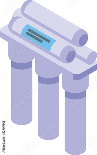 Mineral osmosis icon isometric vector. Kitchen home. Modern filter