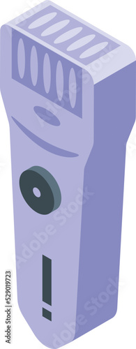 Device epilator icon isometric vector. Hair health. Care razor