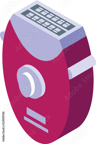Hygiene epilator icon isometric vector. Woman skin. Laser beauty