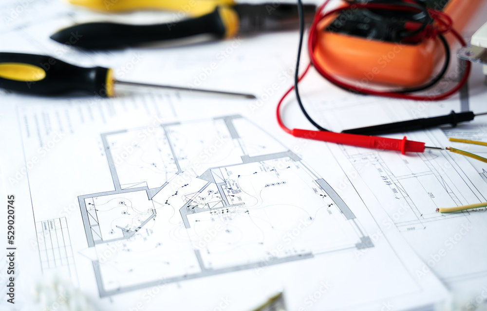 Repair Project Making repairs,planning electricity project in house.Drawings,diagrams ...
