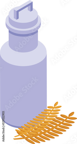 Vegetable milk pot icon isometric vector. Food drink. Vegan bottle