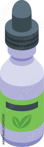 Vape bottle icon isometric vector. Electronic juice. Electric smoke