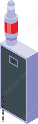 Vape liquid icon isometric vector. Electronic cigarette. Smoke electric