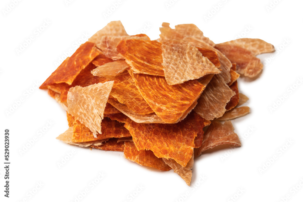 Group of tasty beer snacks. Dehydrated chicken meat slices. Group of tasty beer snacks. Dehydrated chicken meat slices.
