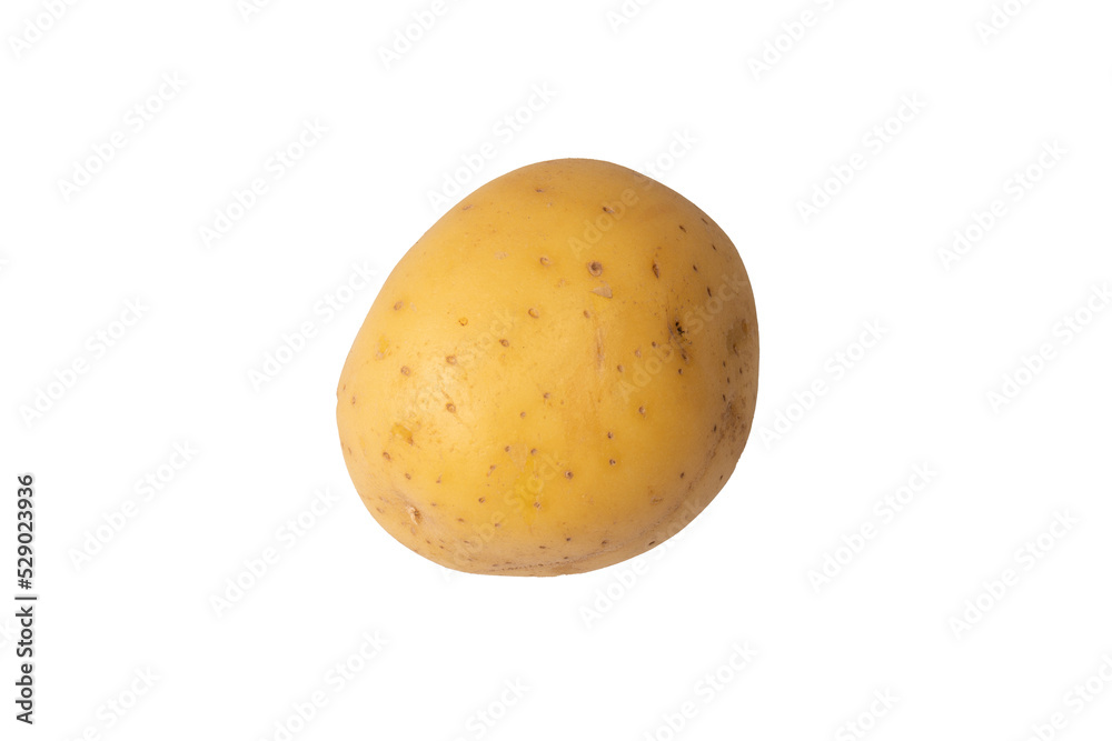 A group of fresh tasty potato isolated on white background. A group of fresh tasty potato isolated on white background.