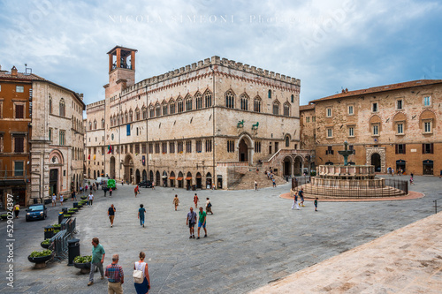 Perugia. Art of the palaces and churches of the medieval historic center.