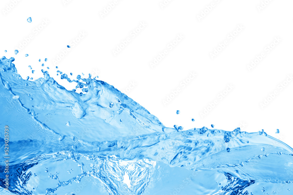 Water splash, water splash isolated on white background, water Water splash, water splash isolated on white background, water