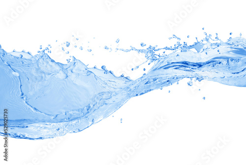 Water splash, water splash isolated on white background, water