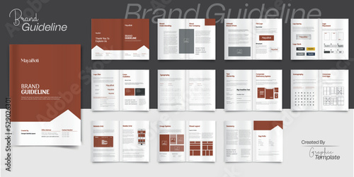 Minimalist Brand Guidelines Design Brand Guideline Brand Style Guide Book Brochure Layout Brand Book