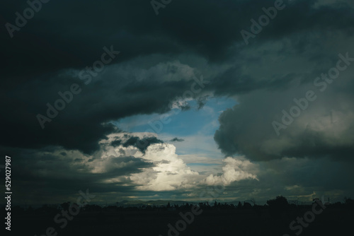 cloudy sky with chance of rain and thunderstorm © Alejandro