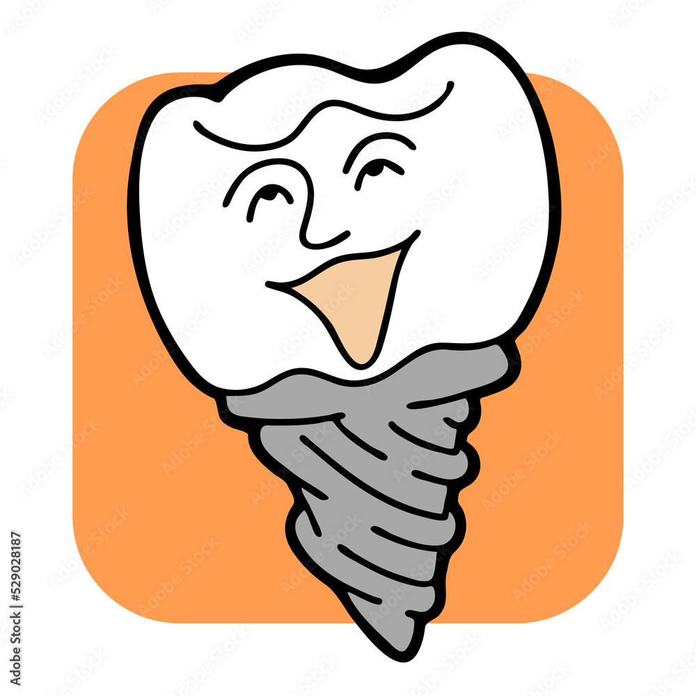 Root tooth cartoon character with problem and solution. Dental care for healthy teeth. Medical professional check up and treatment. Hand drawn illustration. Comic personage with emotions style drawing Root tooth cartoon character with problem and solution. Dental care for healthy teeth. Medical professional check up and treatment. Hand drawn illustration. Comic personage with emotions style drawing