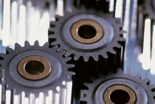 Close-up of gears photo