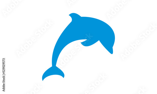 blue dolphin vector logo