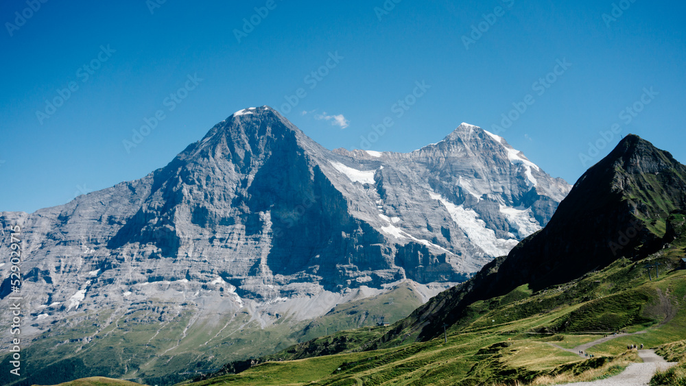 Fototapeta premium Eiger, Mönch von Männlichen