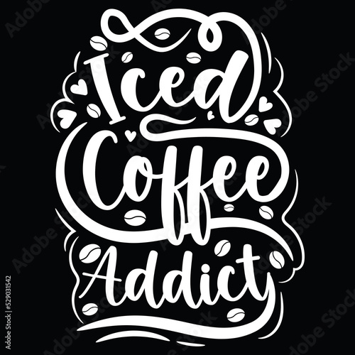 Coffee Typography T-Shirt Design Graphic illustration