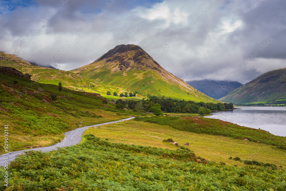 View of the Wast Water area, Cumbria, UK.