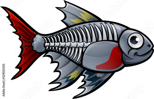 XRay Tetra Fish Cartoon Cha...