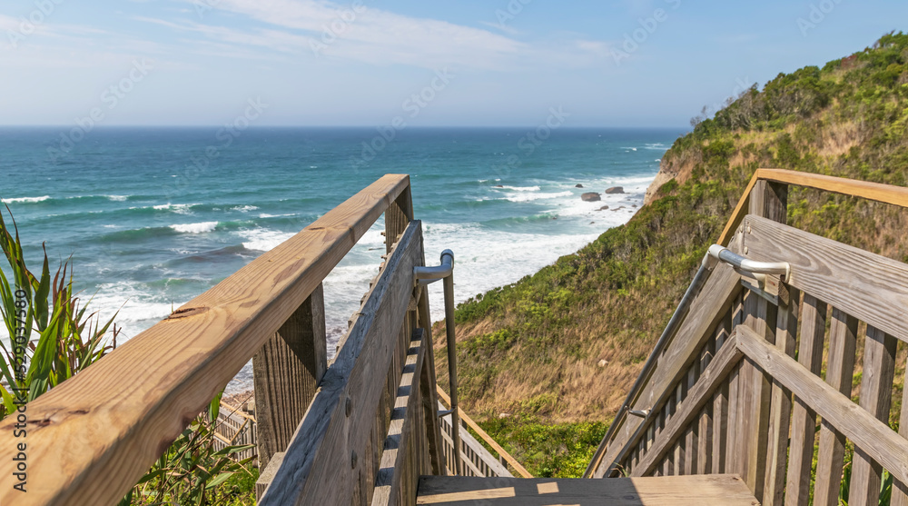 Scenic outlook stairway to beach Scenic outlook stairway to beach