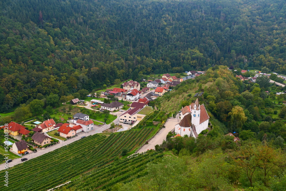 Blick auf Senftenberg, Kremstal