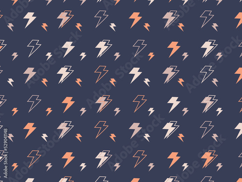 beautiful abstract handdrawn flash storm seamless pattern design