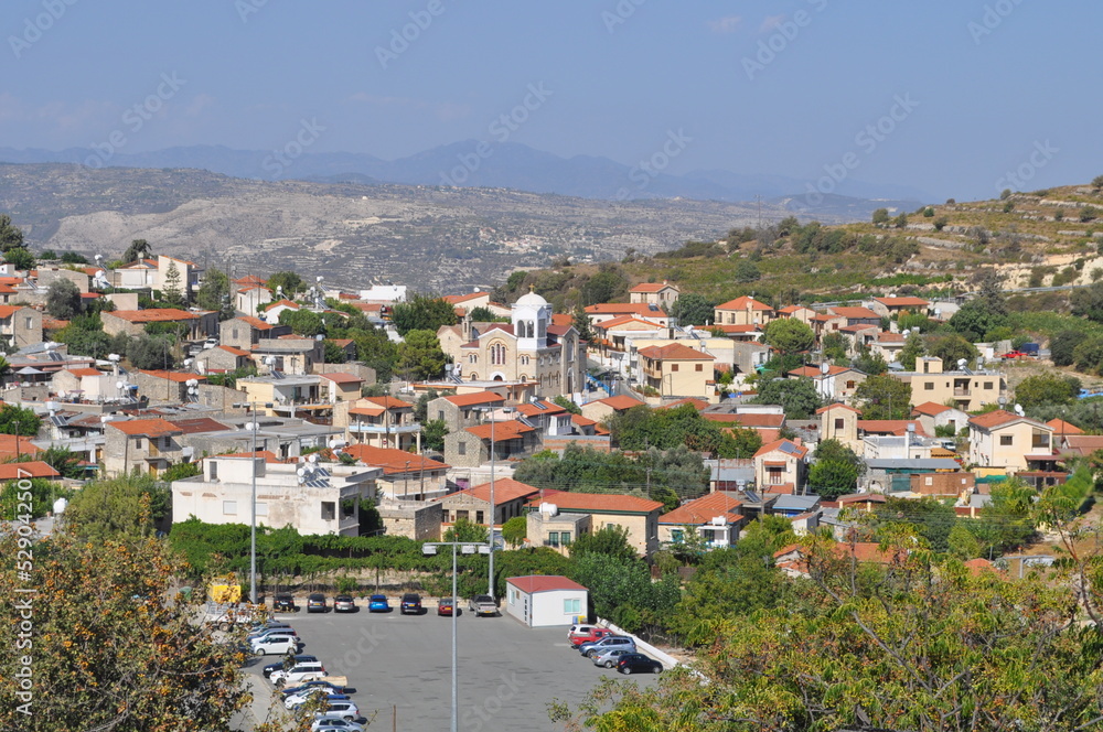 The beautiful village of Pachna in the province of Limassol, in Cyprus