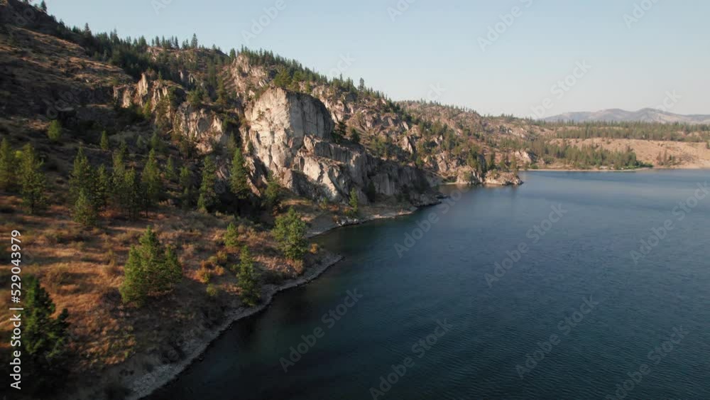 Unique Rock Structures on Shore of Lake Roosevelt Washington Unique Rock Structures on Shore of Lake Roosevelt Washington