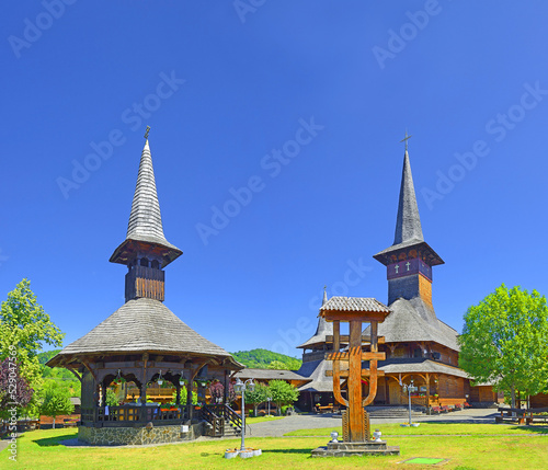 Baia Sprie, Maramures, Romania - The wooden church of the Holy Emperors Constantine and Elena (Biserica De Lemn Sfintii Imparati Constantin şi Elena) photo