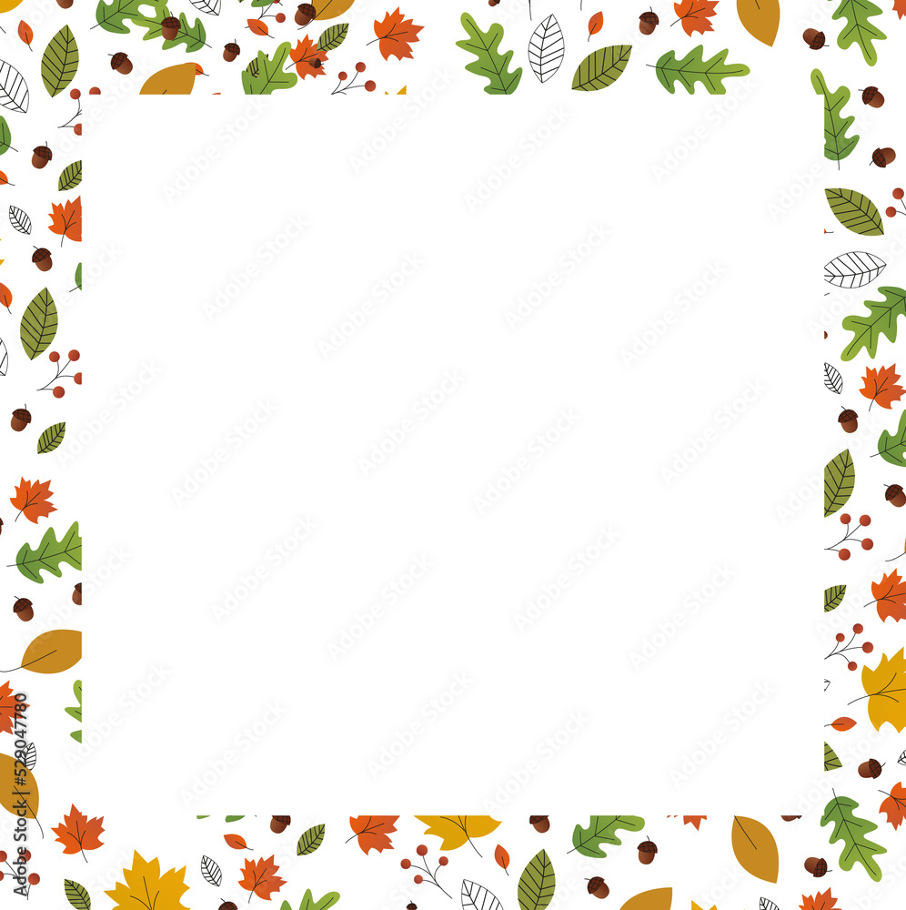 warm and colorful autumn illustrations. leaves and berries, acorns and thin branches warm and colorful autumn illustrations. leaves and berries, acorns and thin branches
