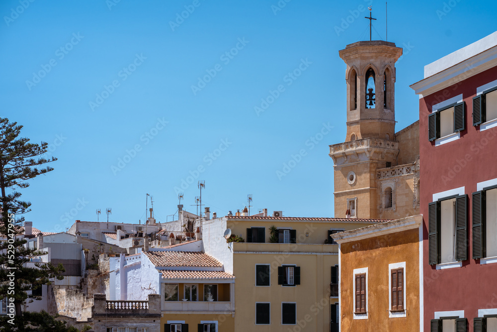 Fototapeta premium Port Mahon ville de Méditérannée