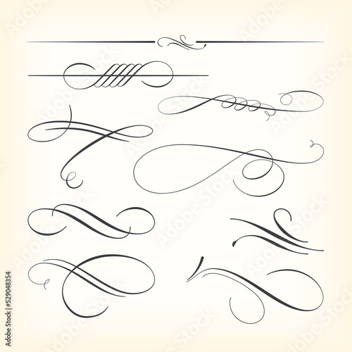 calligraphic elements