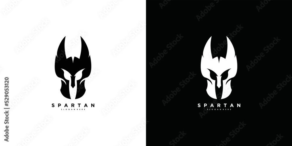 Spartan logo design vector with modern and creative concept Spartan logo design vector with modern and creative concept