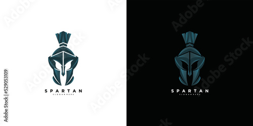 Spartan logo design vector with modern and creative concept