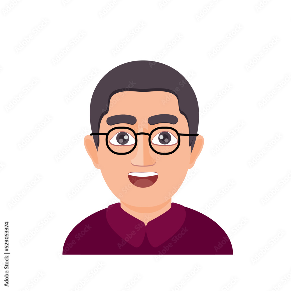 Emoji for men. Emoji-style face. vector illustration. Talking person of self-expression, an avatar for a video blog. Memoji stickers.
Emoji for men. Emoji-style face. vector illustration. Talking person of self-expression, an avatar for a video blog. Memoji stickers.