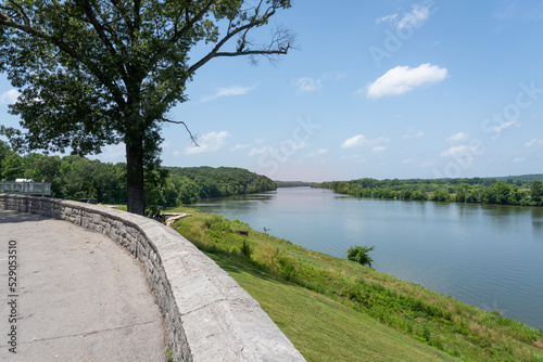 Dover, Tennessee: Fort Donelson National Battlefield American Civl War Site. Confederates built upper and lower river batteries to defend the Cumberland River. Heavy seacoast artillery. © EWY Media