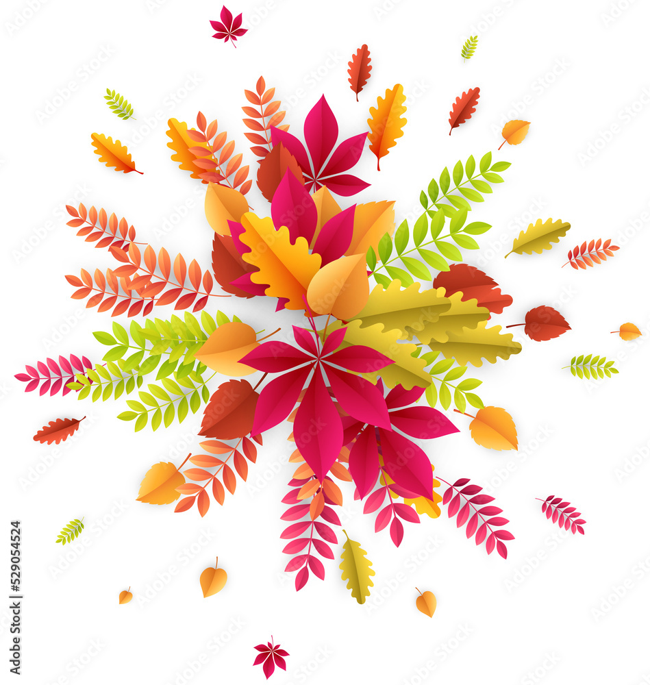 Fall Leaf Border Circle Fall Leaf Border Circle