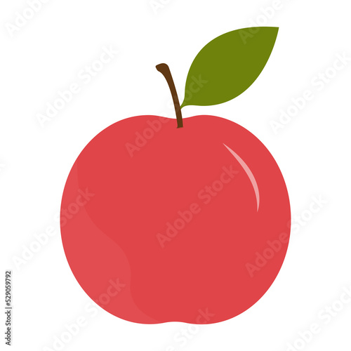 pink apple on a white backgrund