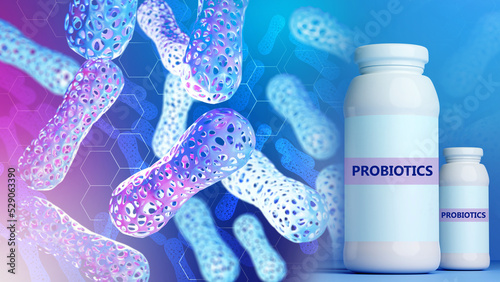 Probiotic yogurt. Food supp...