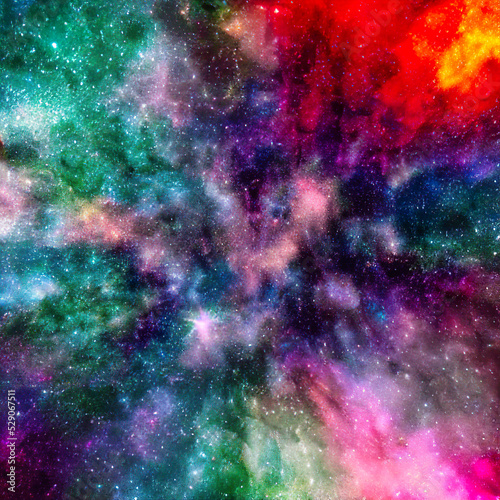 colorful background of space