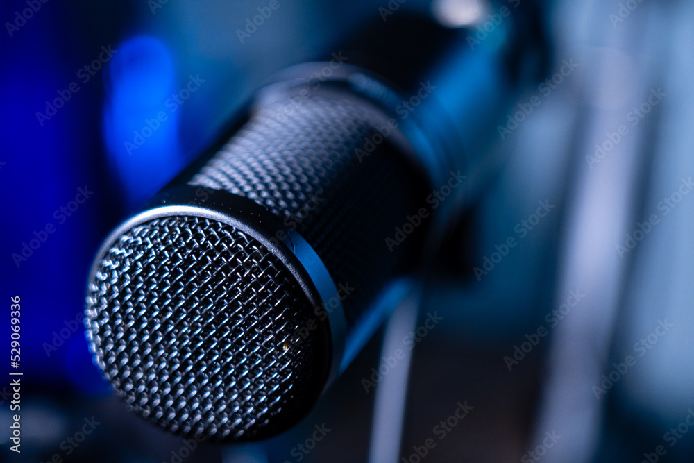 Fototapeta premium microphone on stage