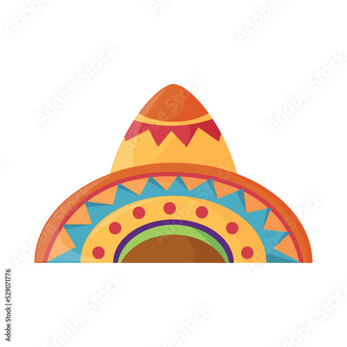 traditonal hat mexico icon
